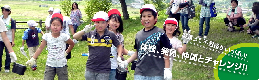 農業体験の様子:自分達で手作りしたカレーを盛り付ける小学生|農業って不思議がいっぱい!体験、発見、仲間とチャレンジ!!